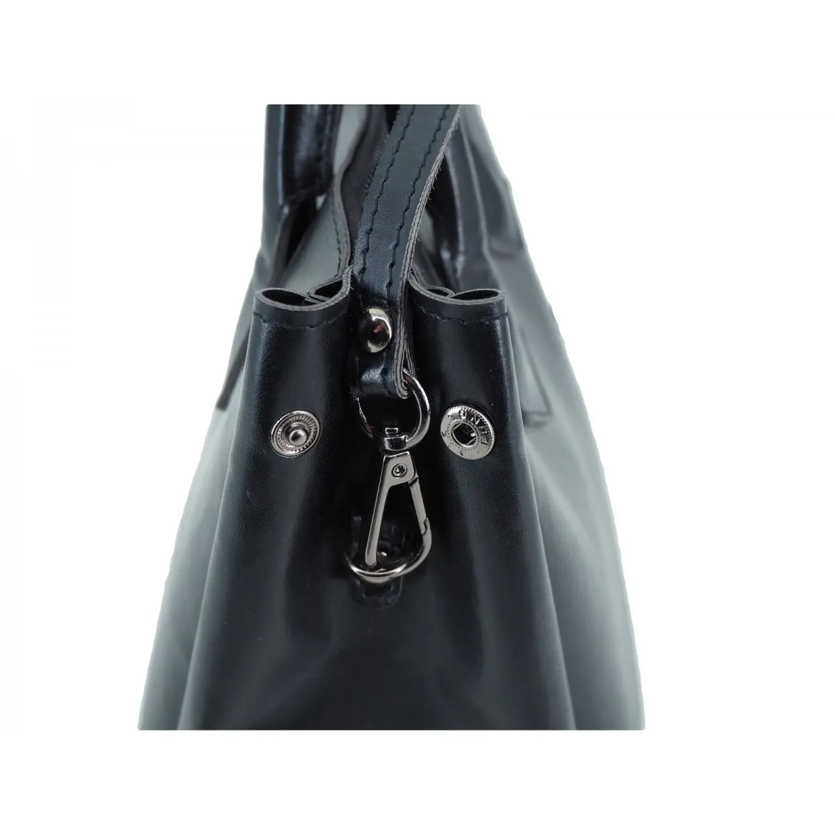 BORSA A MANO MEDIA CON TRACOLLA NERO