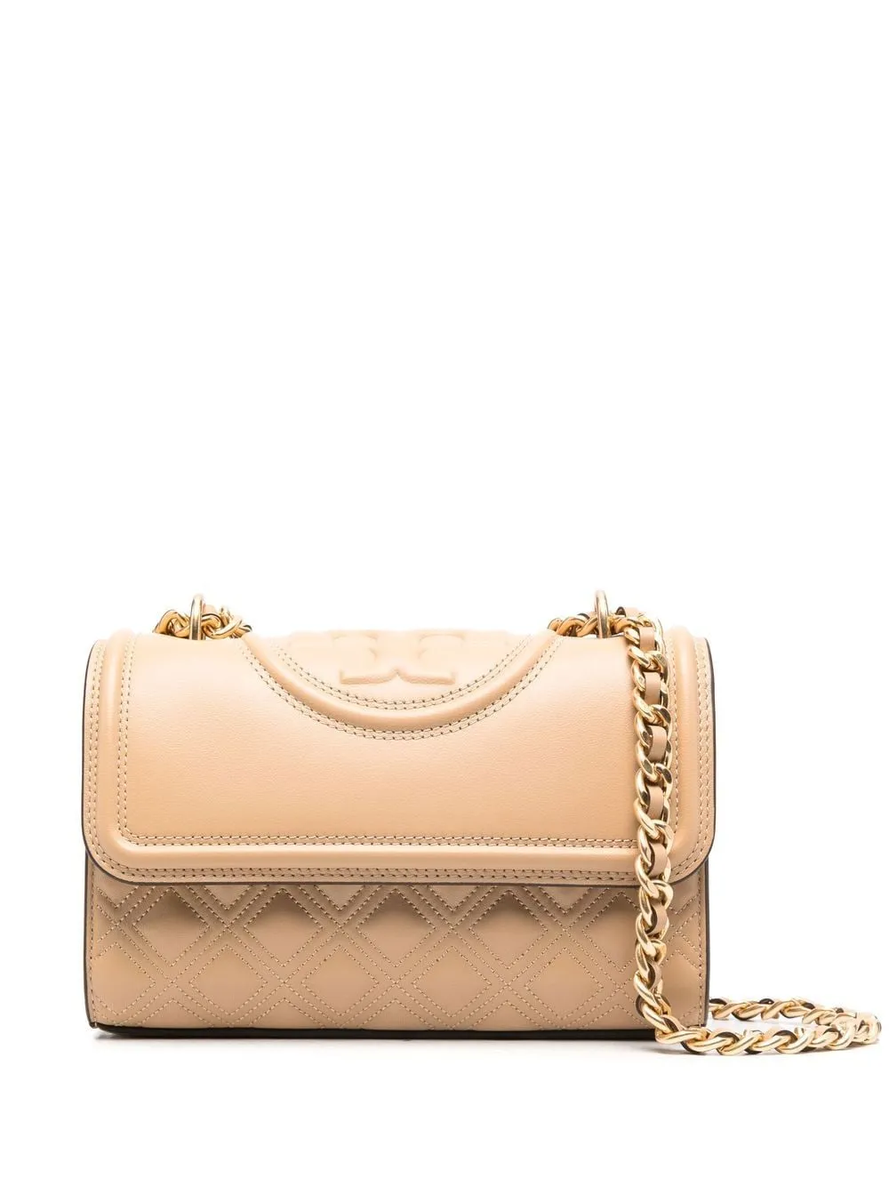 Borsa a tracolla Fleming in beige - donna