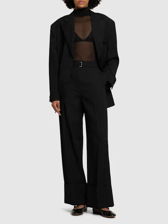 Lanvin Pantaloni larghi in lana 