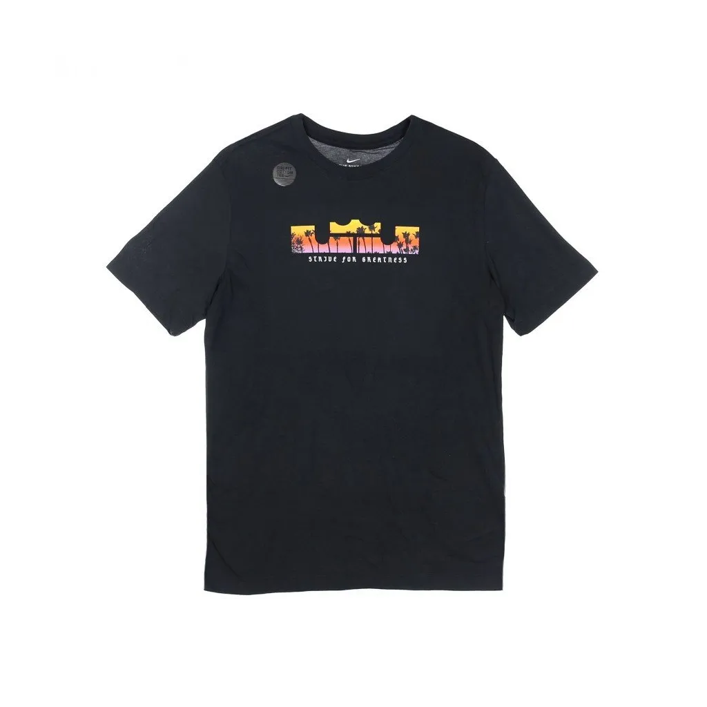 maglietta uomo lebron james dry logo tee BLACK/TOTAL ORANGE