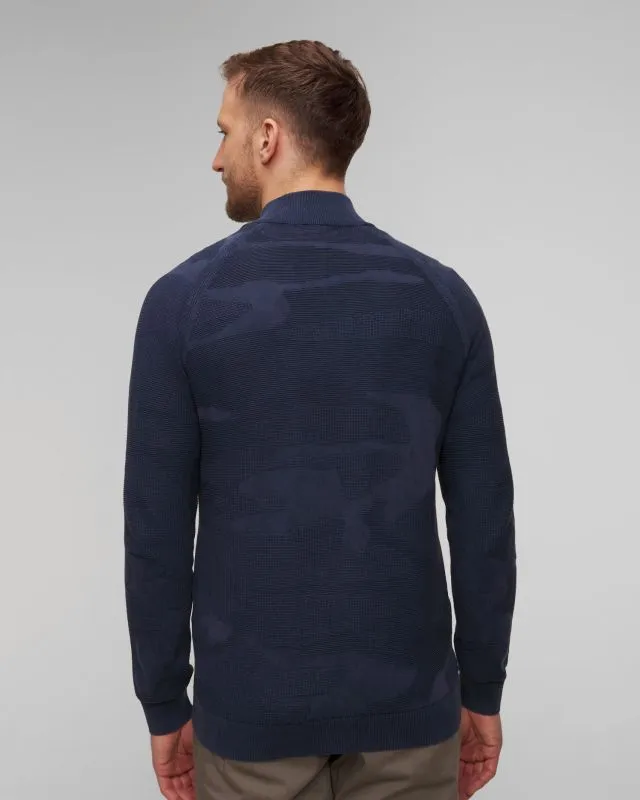 Maglione blu scuro da uomo Aeronautica Militare