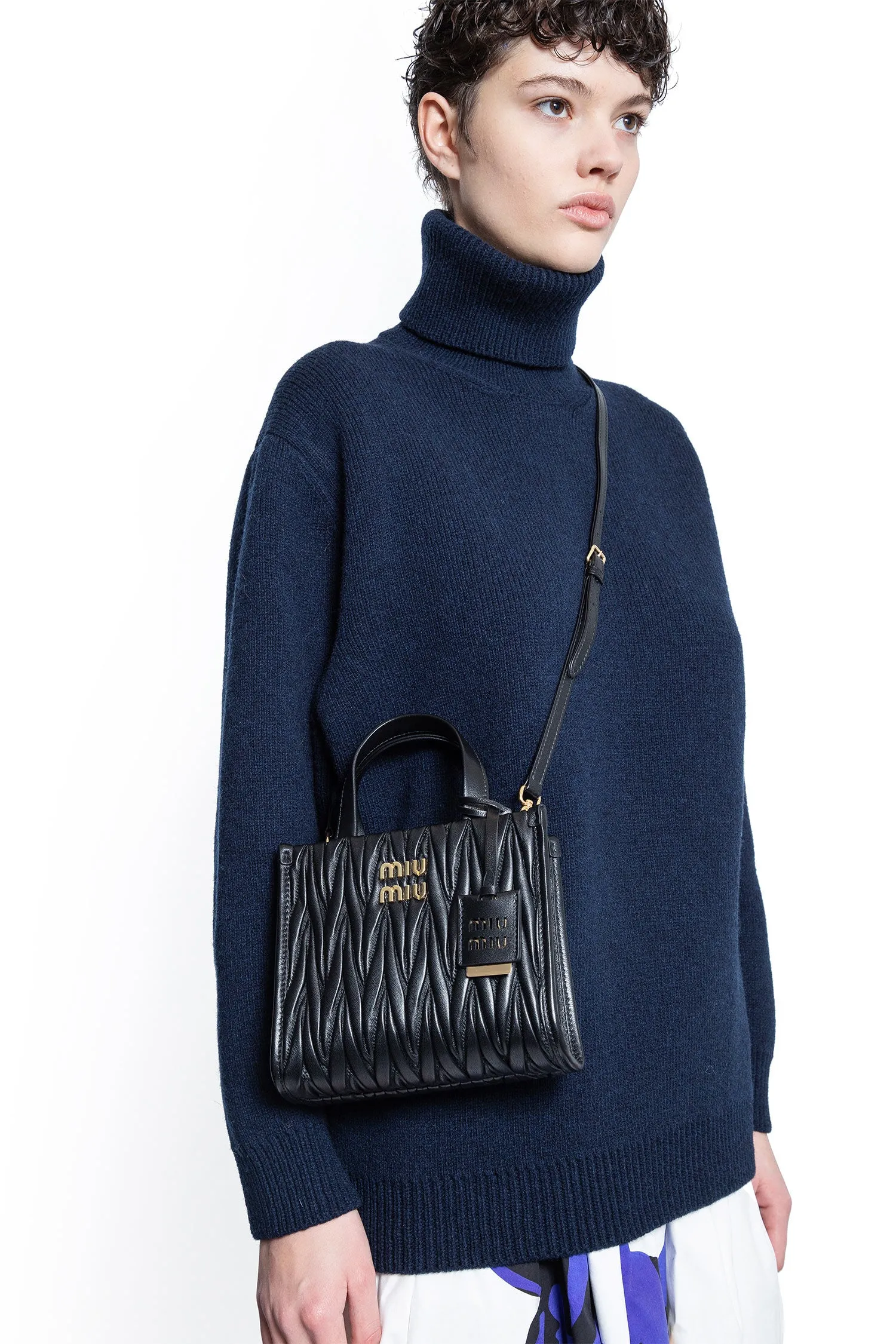 miu miu  small matelassé tote bag 