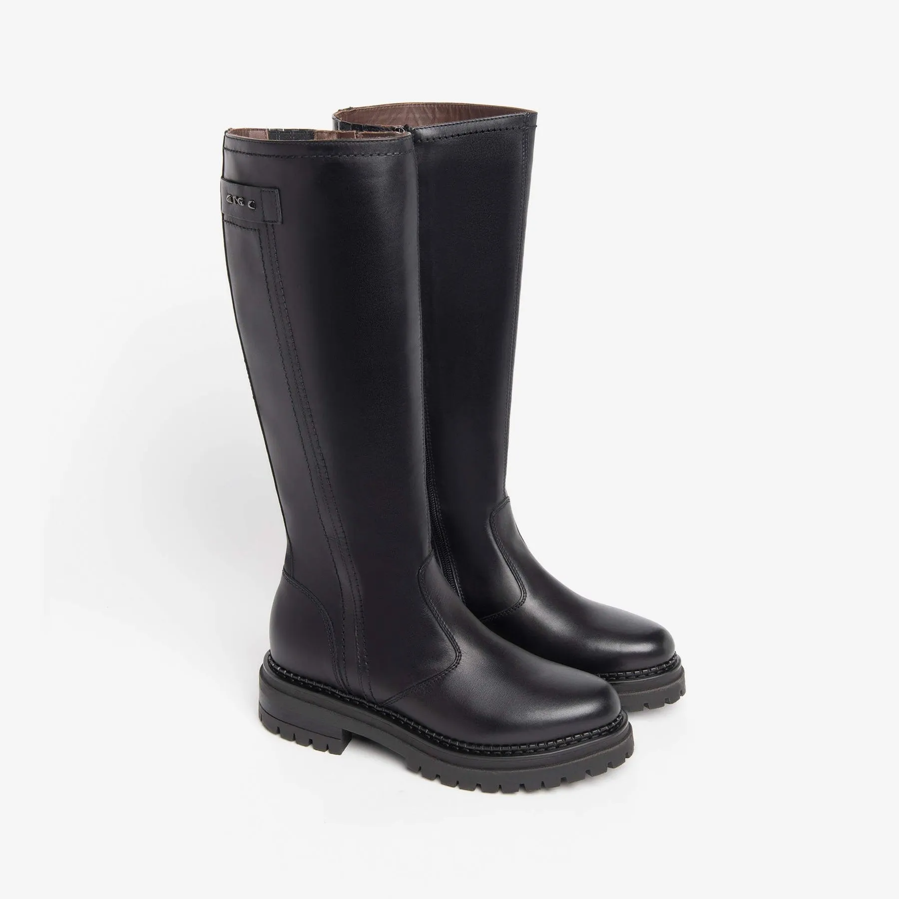 NERO GIARDINI Stivale Tacco Basso Donna - I308956D Nero  