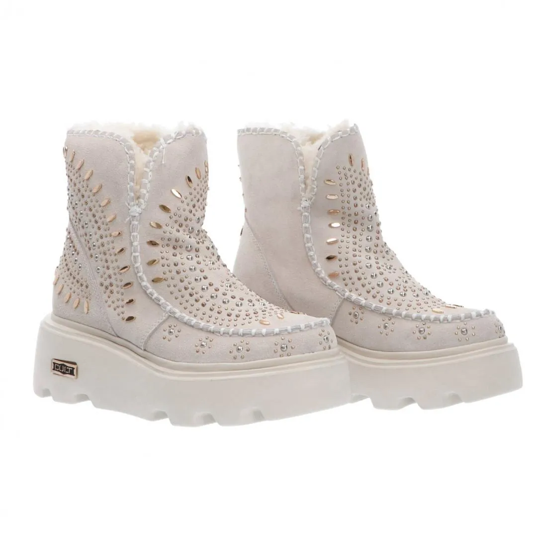 NEW ROCK 3917 MID SUEDE Bianco