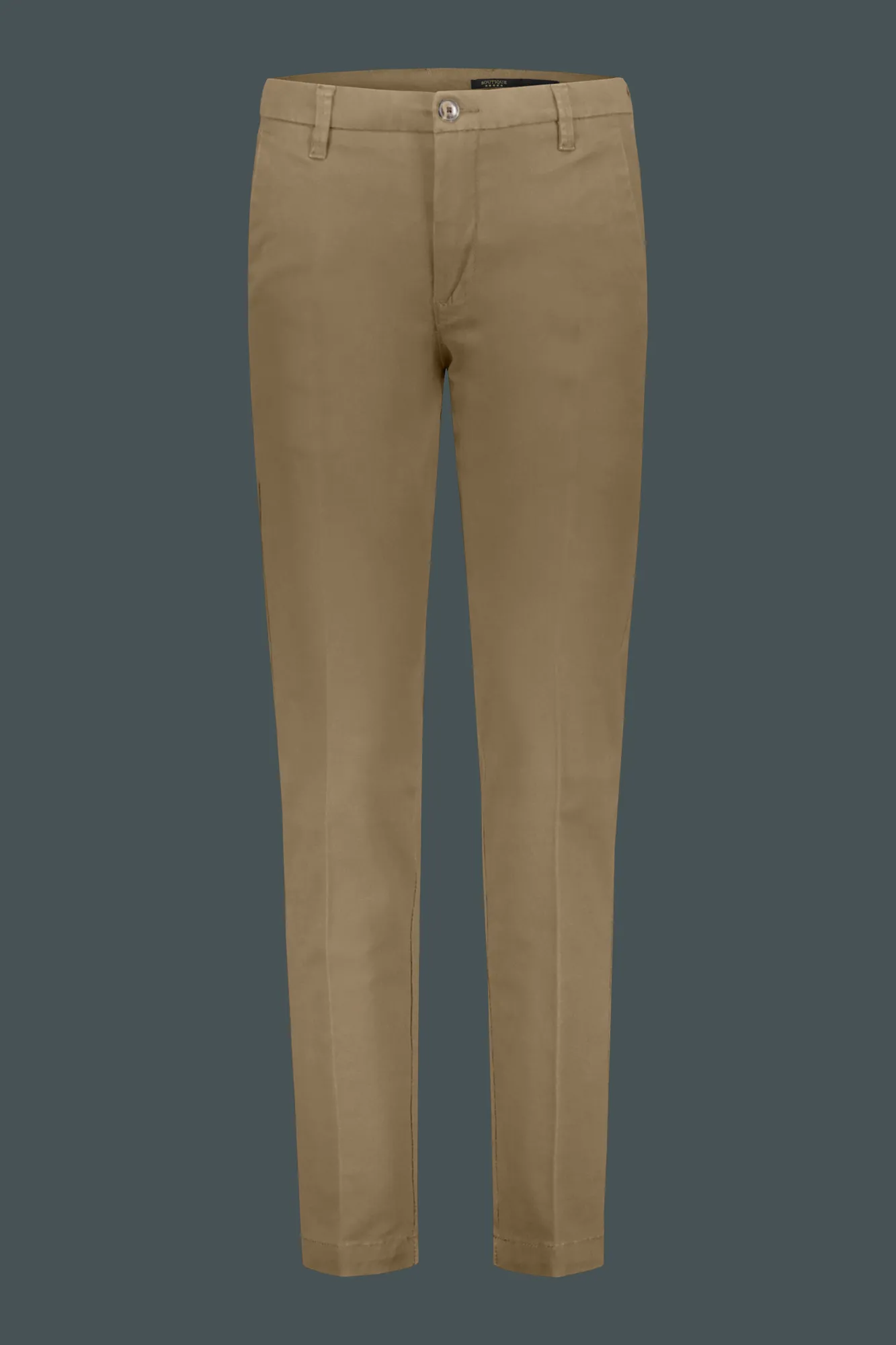 Pantaloni uomo chino twill cotone stretch tinta unita