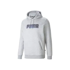 PUMA FELPA UOMO CYBER GRAPHIC  HOODIE COLORE GRIGIO MELANGE