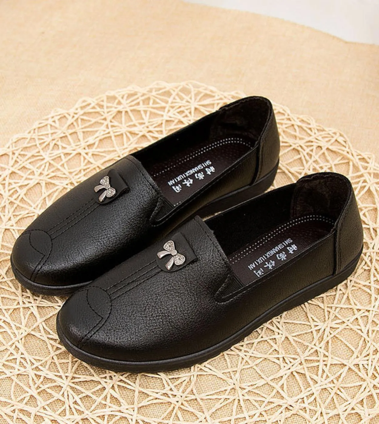 Scarpe da donna Autunno 2023 Fondo morbido Slip On Scarpe casual piatte Scarpe da donna Retro Flats Calzature Mocassini Scarpe d