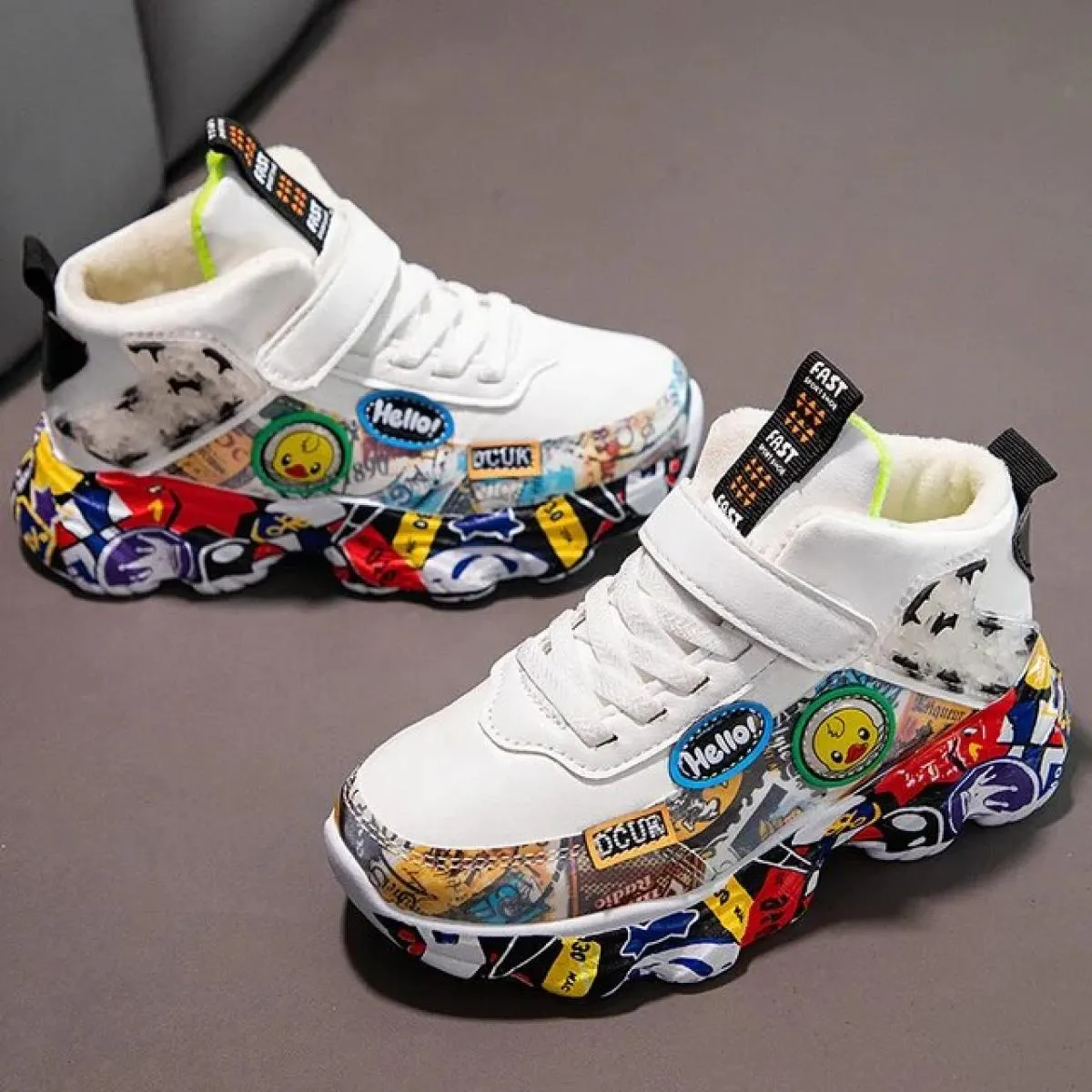 Scarpe da ginnastica per bambini Scarpe sportive casual da ragazzo Moda Autunno Inverno Scarpa principale per studenti Sneaker r