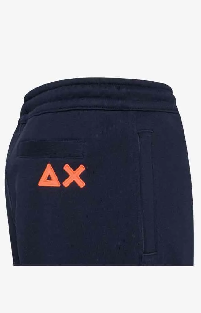 Sun 68  ---------    ------------ abbigliamento pantaloni long pant logo institutional cotton fl blu
