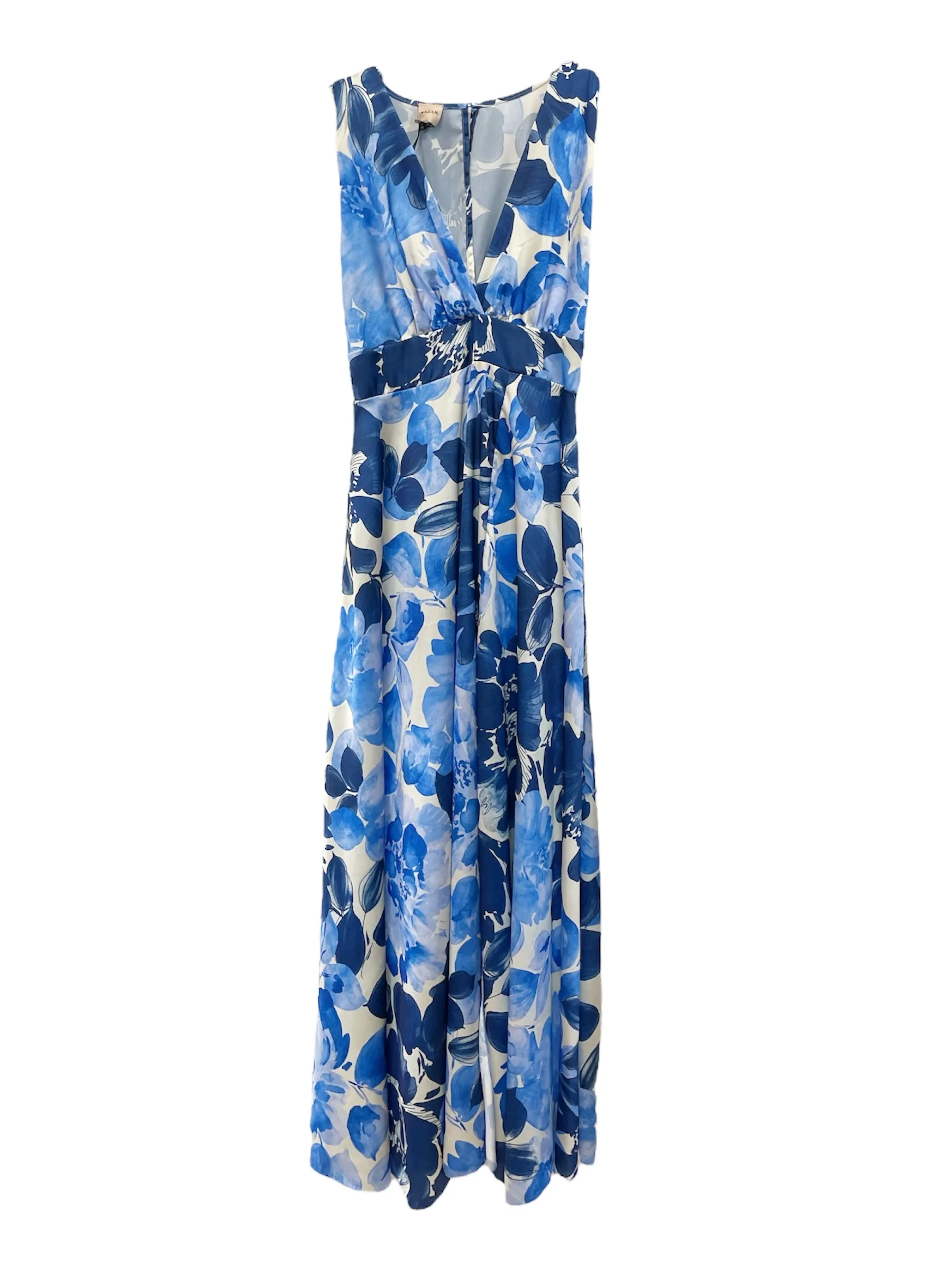Vestito donna fiori 067656 bluette