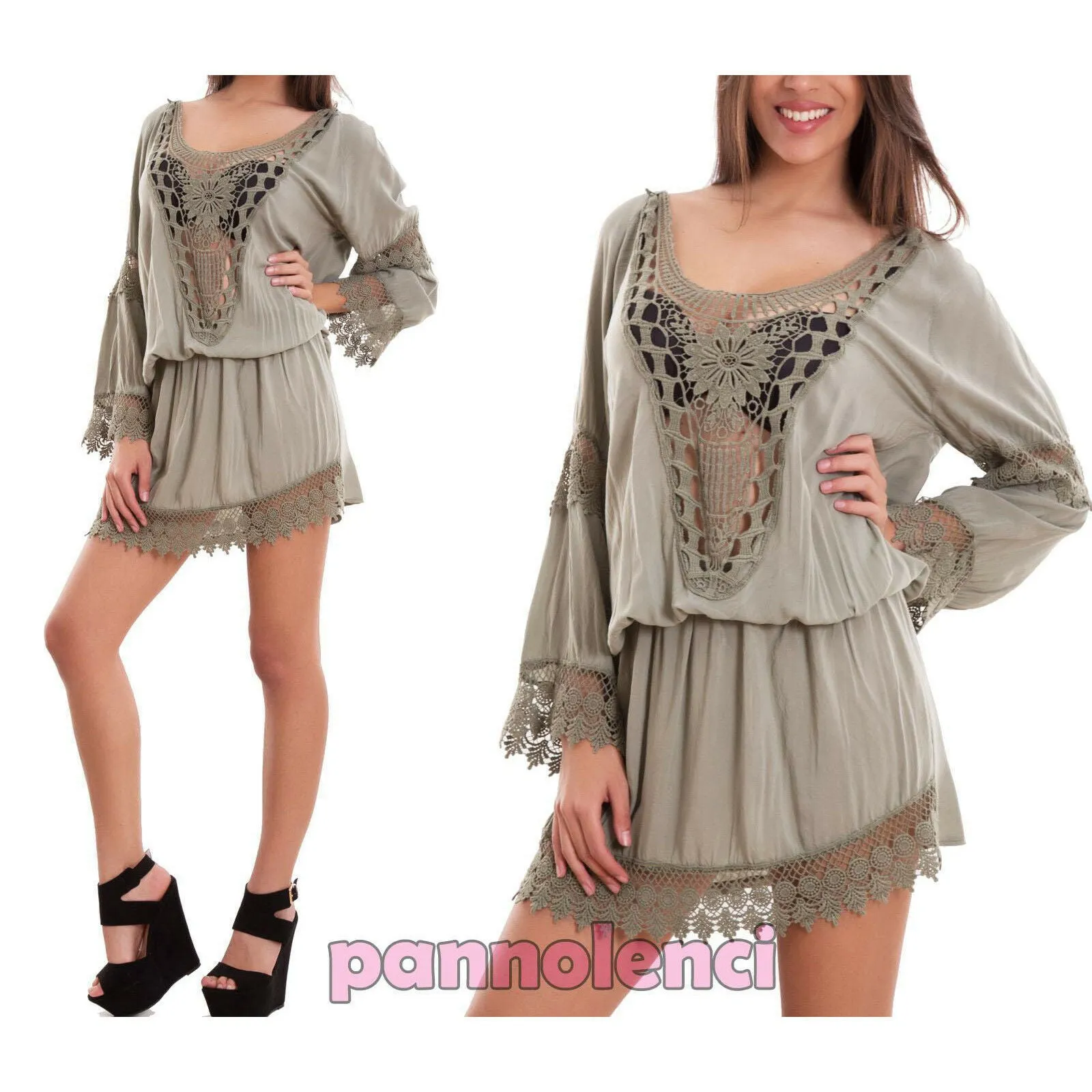 Vestito donna miniabito copricostume CJ-2233